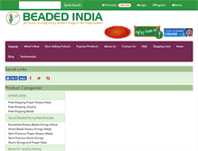 Tablet Screenshot of beadedindia.com